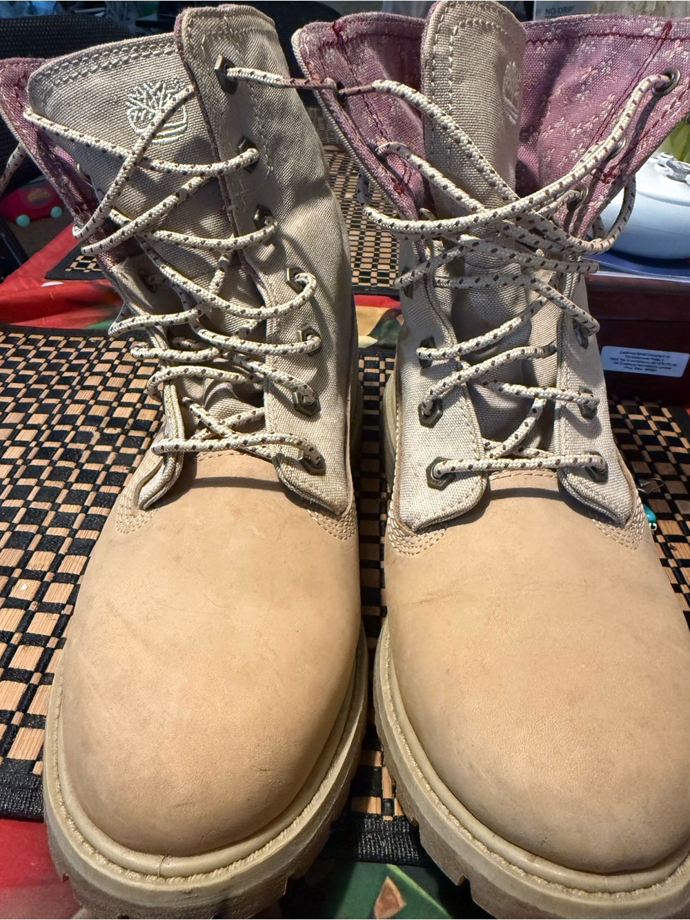 Womens authentic Timberland Roll Top Boots Shoes - 8.5M